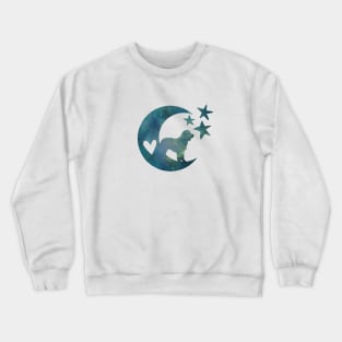 Labradoodle Half Moon And Stars Crewneck Sweatshirt